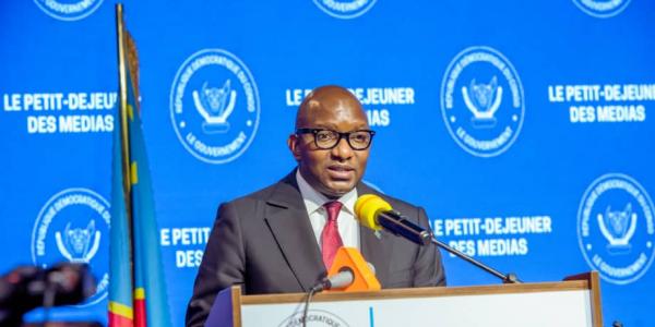le chef du gouvermenent congolais lors du dejeuner de presse