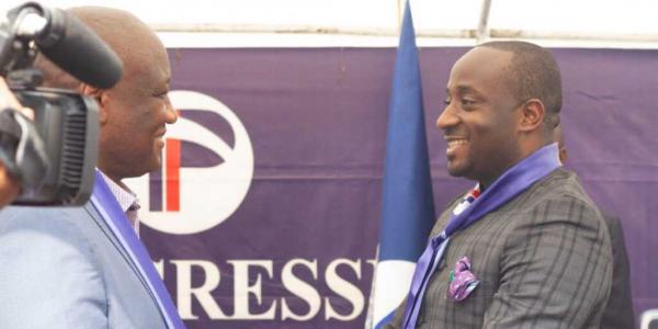 Le Sg de Progressistes  Guy Didier Kintambu lors de la ceremonie