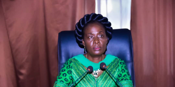 La ministre du Portefeuille congolais Adèle Kahinda 