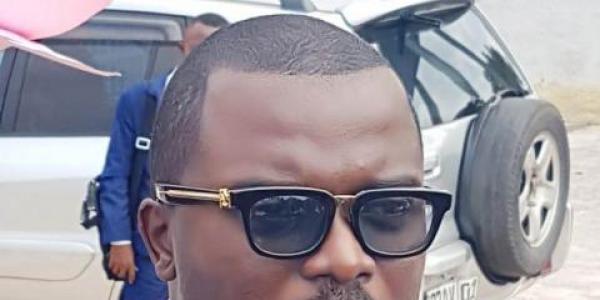 Me Jimmy Ngalasi l'un des responsables de ce point de presse 