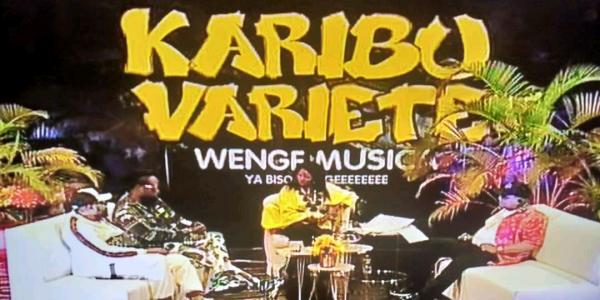 Les leaders de Wenge Musica BCBG sur le plateau télé de la RTNC 