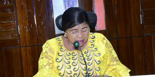 La vice-ministre de la Défense Séraphine Kilubu 