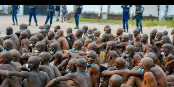 Groupe des jeunes délinquants transférés à Kanyama Kasese