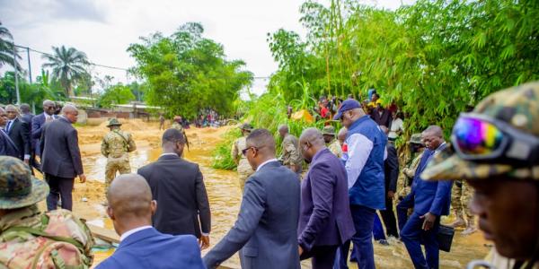 Le Président de la République Félix Tshisekedi à Camp Luka dans la commune de Ngaliema