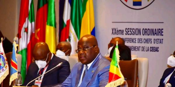 Le Président en exercice de la CEEAC, Félix-Antoine Tshisekedi Tshilombo