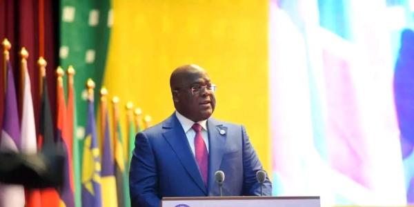 Félix Tshisekedi en marge du 42ème sommet de la SADC à Kinshasa 