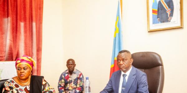Le vice-premier ministre, ministre de l'intérieur Daniel Aselo Okito