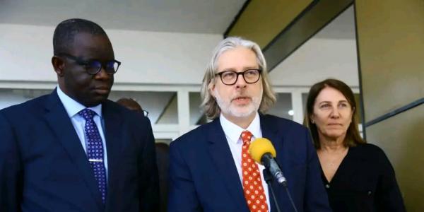 Une délégation de l'Organisation Internationale de la Francophonie (OIF) conduite par Geoffroi Montpetit chez Félix Tshisekedi 