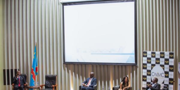 Les intervenants du premier colloque des mines et carrières, organisé à Kinshasa 