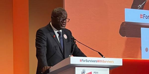 Le prix Nobel de la paix, Denis Mukwege à Londres 