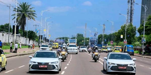 L'arrivée du Pape François à Kinshasa 