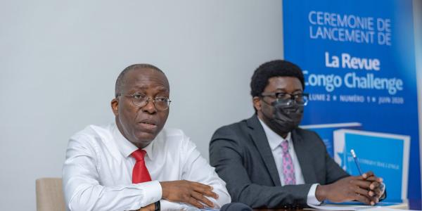 Le sénateur Augustin Matata Ponyo lors du lancement de la revue Congo Challenge