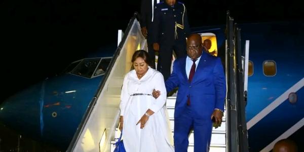Le couple présidentiel Félix et Denise Tshisekedi séjournent en Afrique du Sud pour le forum international Minier Indaba 