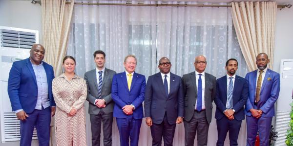 La délégation de FFI avec le Premier ministre Sama Lukonde à Kinshasa 
