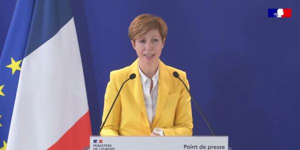 La porte-parole du ministère français des Affaires étrangères Anne-Claire Legendre