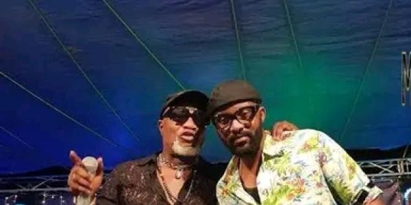 Koffi Olomide et Fally Ipupa lors d'un concert à Kinshasa 