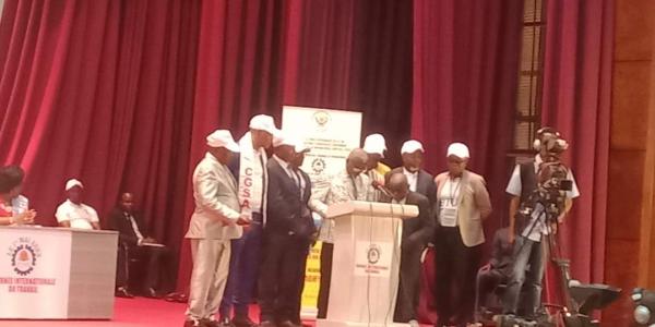 Discours du Président de l'UNTC au Palais du peuple