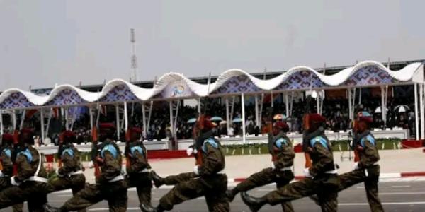 Les FARDC lors d'un défilé militaire en 2010 à Kinshasa 
