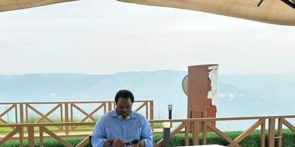 Joseph Kabila à Kingakati à l'occasion d'une réunion avec les membres du FCC.