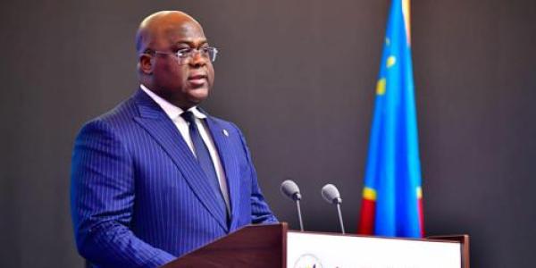 Le président Félix Tshisekedi à l'occasion des 63 ans d'indépendance de la RDC.