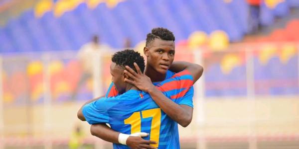 Les Léopards U-20 lors du match RDC-RCA.