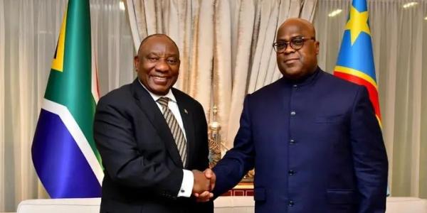 Cyril Ramaphoza et Félix Tshisekedi 
