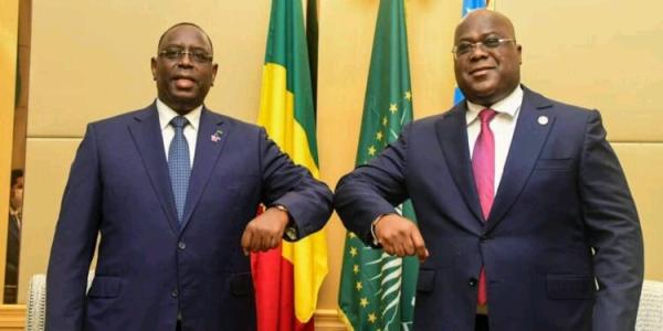 Le président sénégalais Macky et le congolais Félix Tshisekedi 
