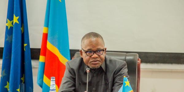 Le vice-premier ministre de l'intérieur sécurité et affaires coutumières Peter Kazadi 