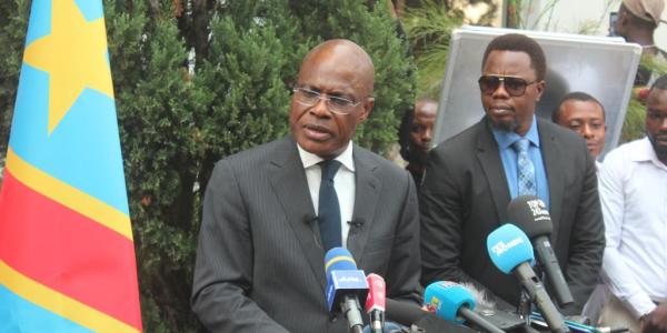 Martin Fayulu lors du point de presse de ce mercredi 12 juillet à Faden House à Kinshasa 