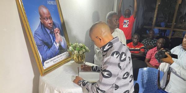 Moïse Katumbi à la résidence de Chérubin Okende Senga