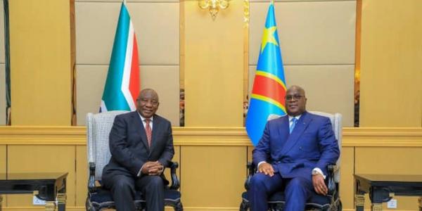 Cyril Ramaphoza et Félix Tshisekedi 