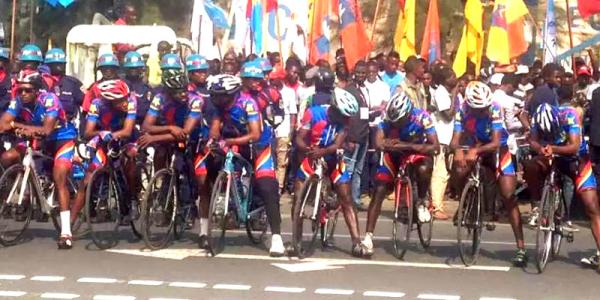 Les cyclistes congolais 