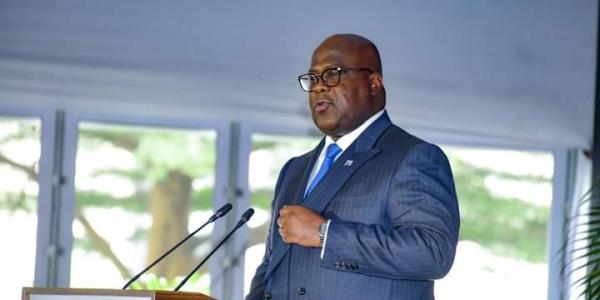 Le chef de l'état Félix-Antoine Tshisekedi Tshilombo 