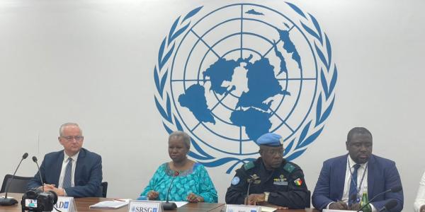 La cheffe de la Monusco Bintou Keïta en conférence de presse de ce 02 août 