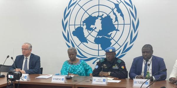 La cheffe de la Monusco Bintou Keïta en conférence de presse 