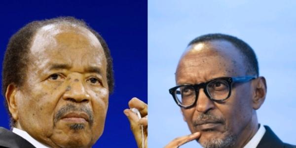 Photo jumelée Paul Biya et Paul Kagame 