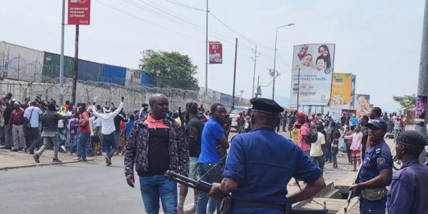Manifestation anti MONUSCO à Goma 