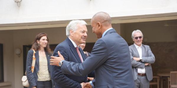 Didier Reynders et Moïse Katumbi 