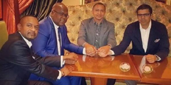 Salomon Kalonda, Felix Tshisekedi, Moïse Katumbi alors opposants 