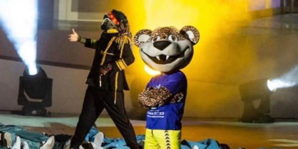 La mascotte lors de la cérémonie d'ouverture 