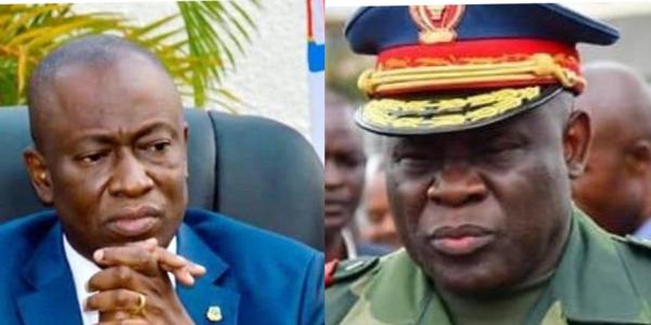 Augustin Kabuya et le général John Numbi 