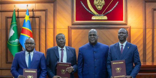 Cérémonie de signature de l'accord entre l'opposition et le gouvernement tchadien 