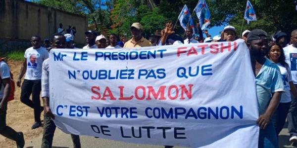 Les militants d'Ensemble et les forces vives ce matin à kindu