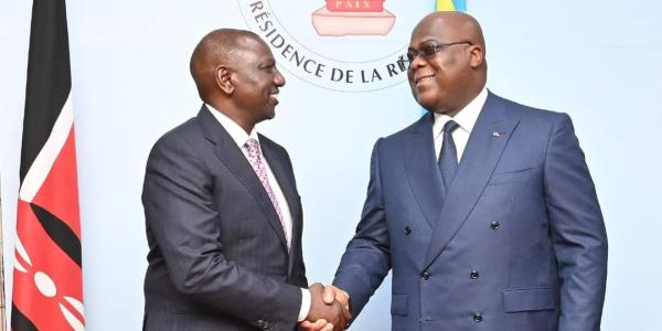 William Ruto et Félix Tshisekedi 