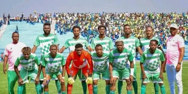 L'équipe de DCMP contre Vita club le 24 janvier au stade Tata Raphaël 