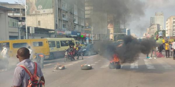 Boulevard du 30 juin à Gombe ce lundi 13 février 