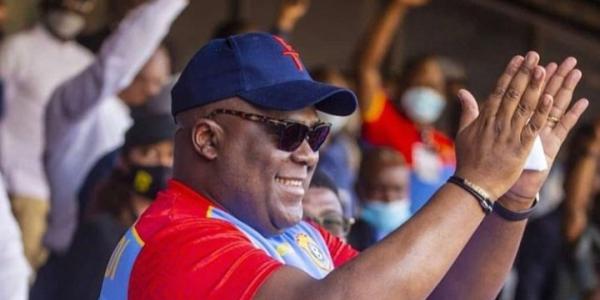Félix lors d'un match des Léopards au Stade des Martyrs à Kinshasa 