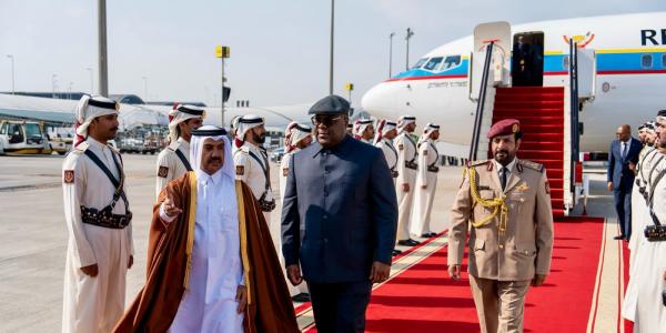 Arrivée de Tshisekedi à Doha 