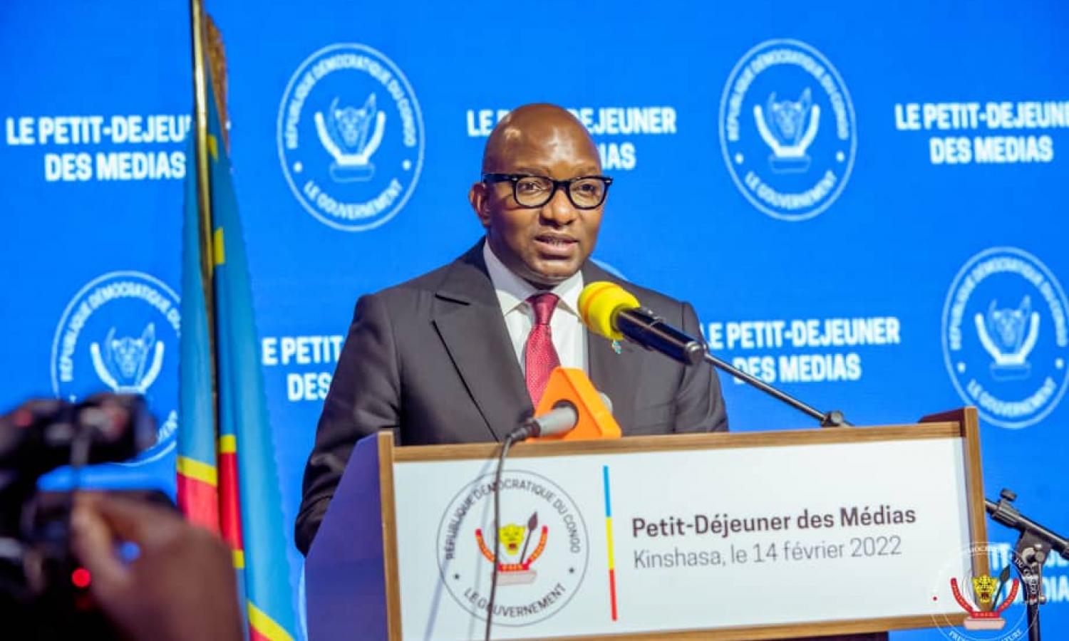 le chef du gouvermenent congolais lors du dejeuner de presse