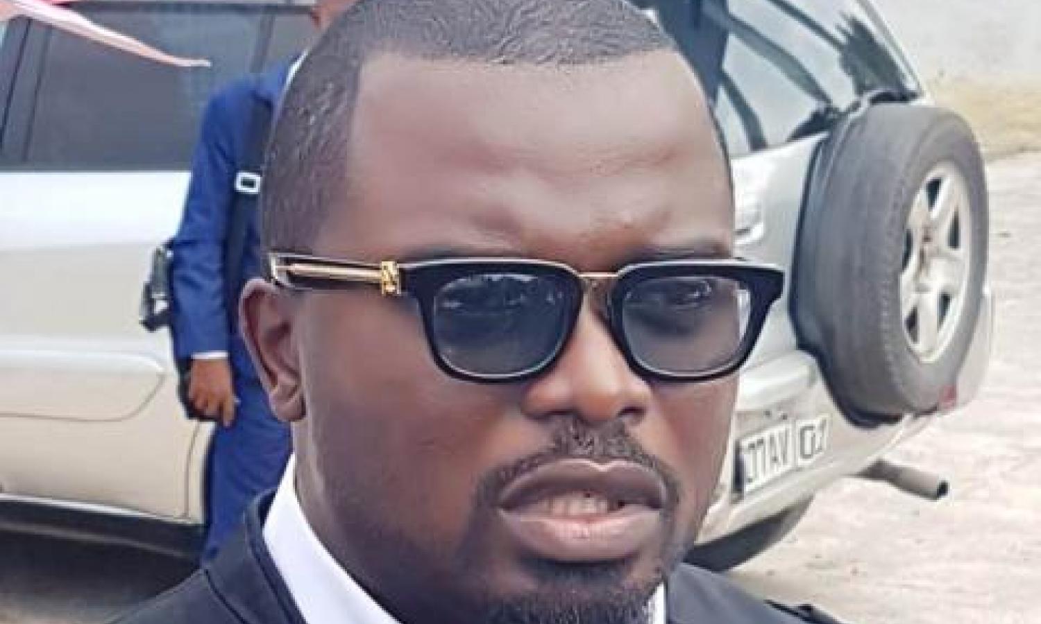 Me Jimmy Ngalasi l'un des responsables de ce point de presse 